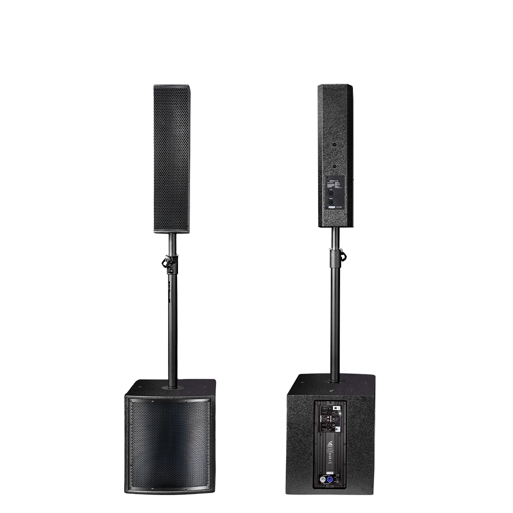 Lihui Audio Niedrige Preise Hervorragende Klangqualität 1000 W DSP Aktiver 110 V ~ 240 V Subwoofer Säulenlautsprecher Line Array PA-System für die Bühne