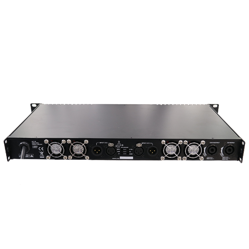 TLC2400 2400-W-Tow-Channel-Pro-Soundverstärker mit Aluminiumkühler im Inneren, Tief- und Hochtonregelung, entwickelt für Touring-Audiosysteme