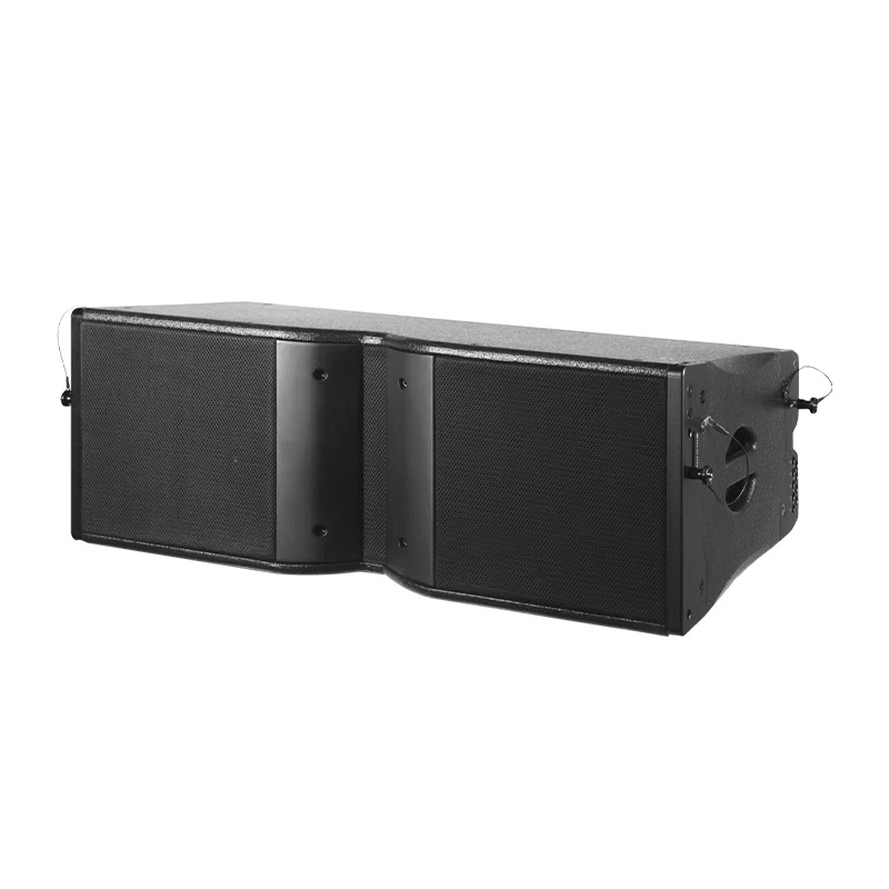  Schwarzer 18-Zoll-Subwoofer, doppelte 12-Zoll-Hängemontage, elegantes und charmantes Aussehen, langlebige ABS-Material-Reihen-Array-Lautsprecher für Touring-Performance