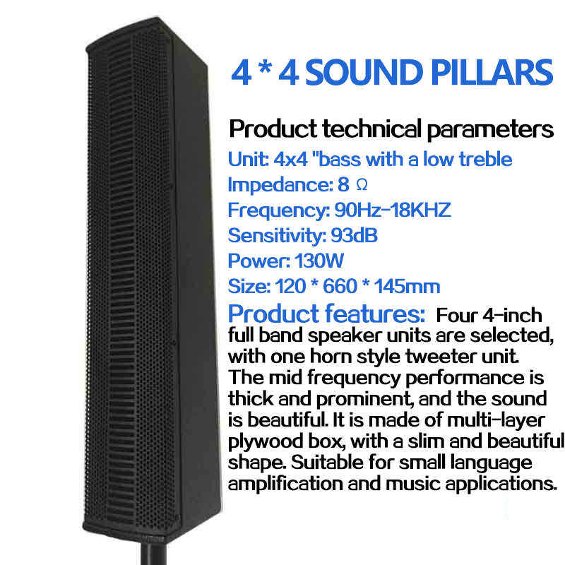 15-Zoll-Aktiv-Subwoofer mit Bühnenleistung und linearem Array-Säulenlautsprecher 