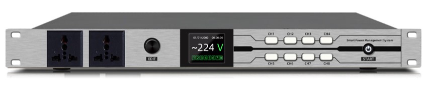 8-Kanal-Audiosequenzer mit professioneller Spannungs-Power-Sequenz 