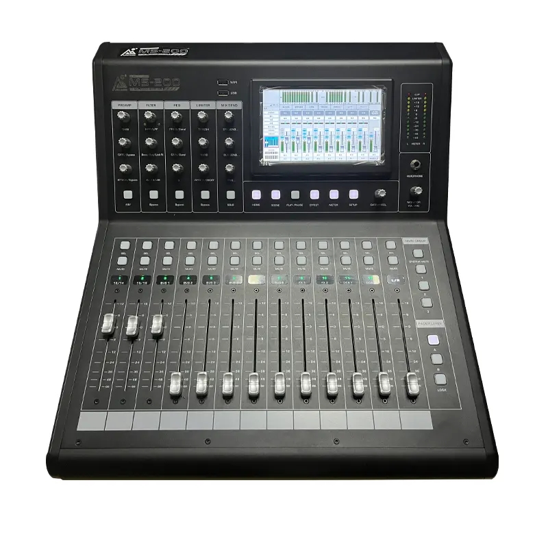 MS-200 Pro 16 Kanäle Touchscreen Digital Audio Mixer Soundmischung Integrierte zwei Arten von Effektoren DJ-Controller-Konsole