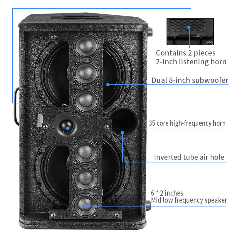 TT8 Lautsprecher Professionelle Audio Musik Audio Ausrüstung Karaoke System Club Party Lautsprecher Box