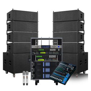 Dualer 18-Zoll-Subwoofer Line Array Pro Sound-Lautsprechersystem Leistungsverstärker Professionelle Bühnenmusik-Soundausrüstung Komplettset