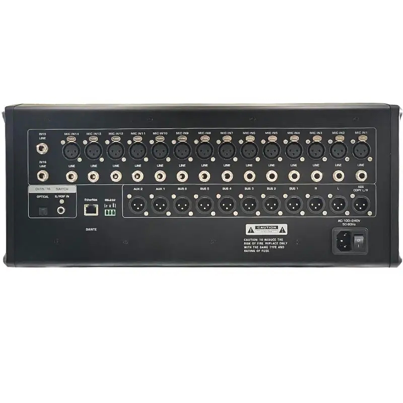 MS-200 Pro 16 Kanäle Touchscreen Digital Audio Mixer Soundmischung Integrierte zwei Arten von Effektoren DJ-Controller-Konsole